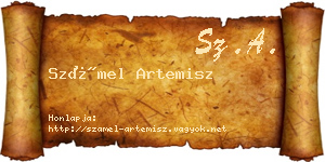 Számel Artemisz névjegykártya